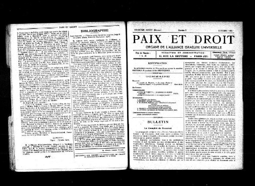 Paix et Droit.  (01/10/1923)